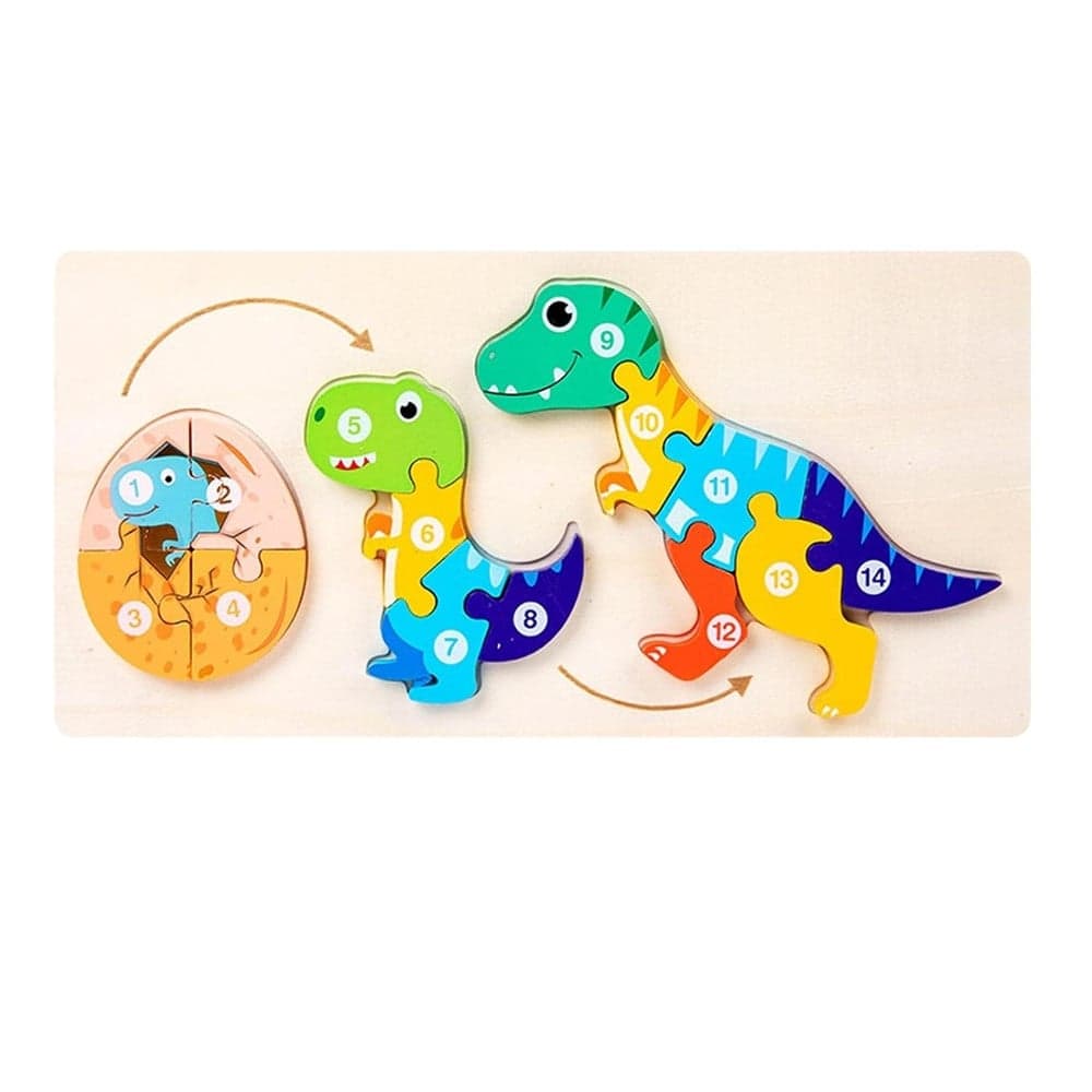 PUZZLE IN LEGNO DA INCASTRO TEMA CICLO CRESCITA ANIMALI GIOCO EDUCATIVO PER BAMBINI 74463 - 5
