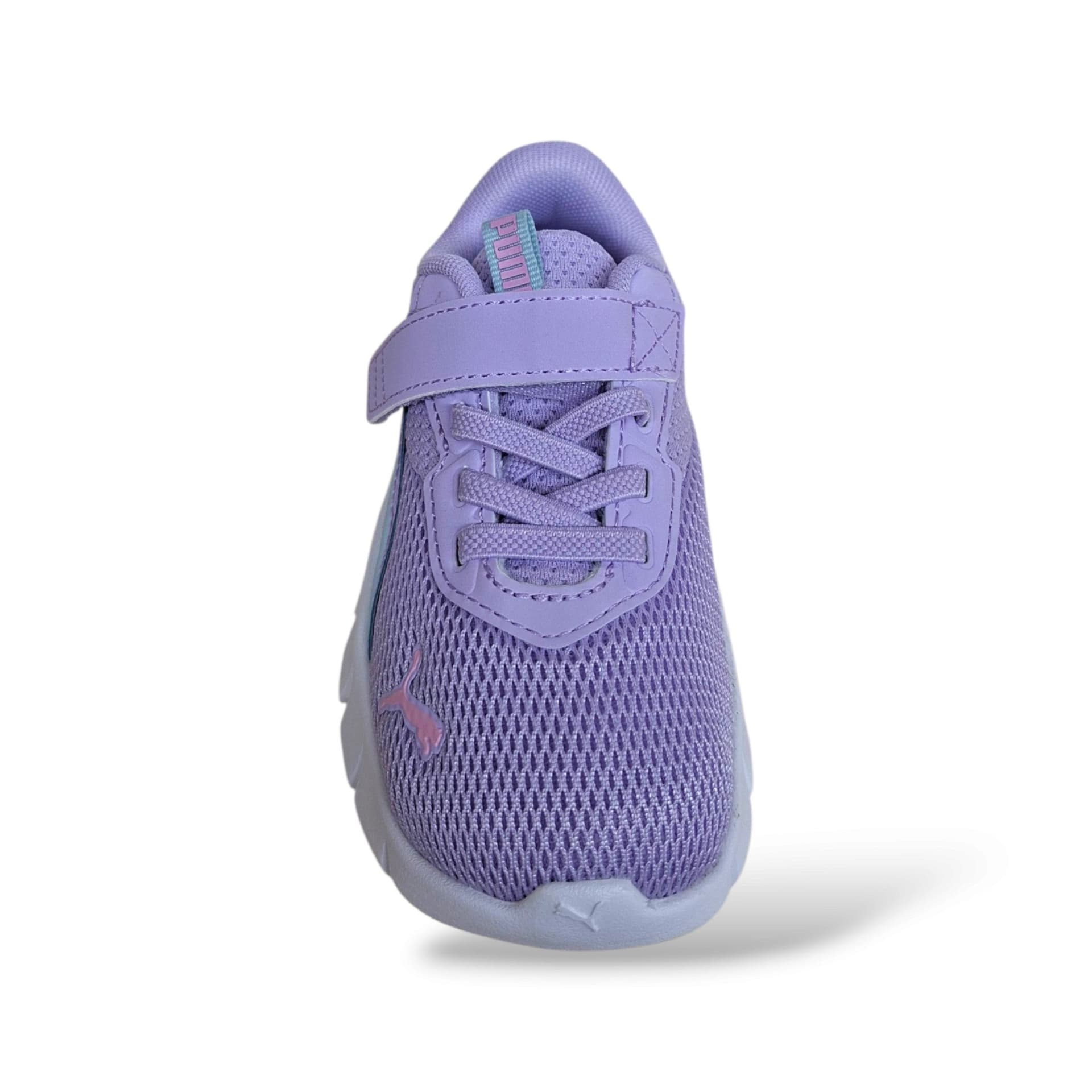 PUMA Flex Focus Sneakers Bambine Ragazze Viola Celeste | Laccio Elastico Velcro Leggera Flessibile | Taglia 20-27 | Scarpetteria Gica - 4