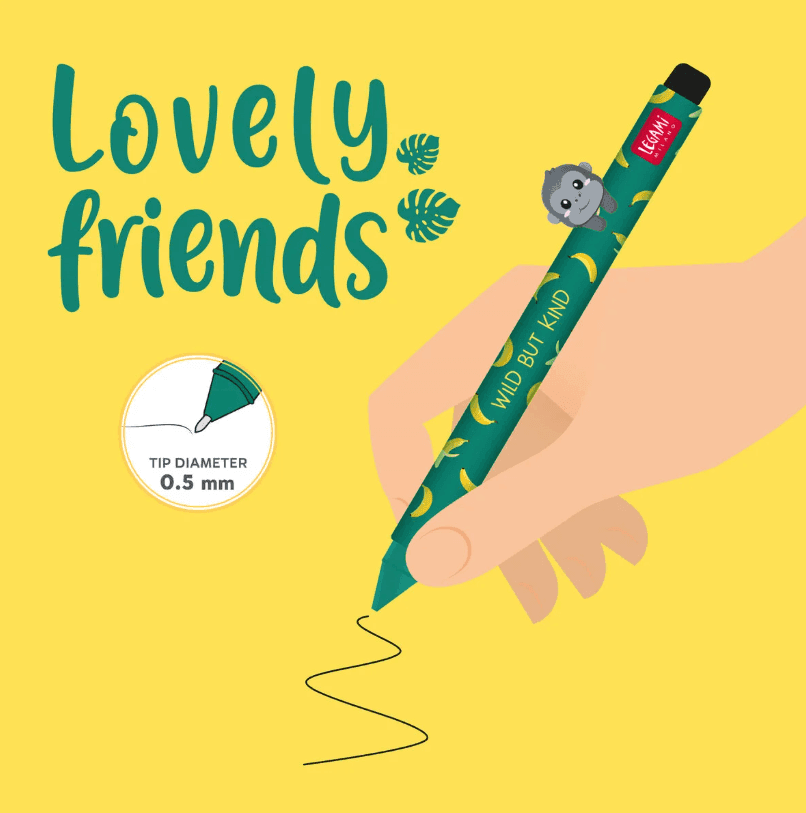 Legami - Penna con Animaletto Decorativo Gorilla "Wild but Kind" - Lovely Friends - 6