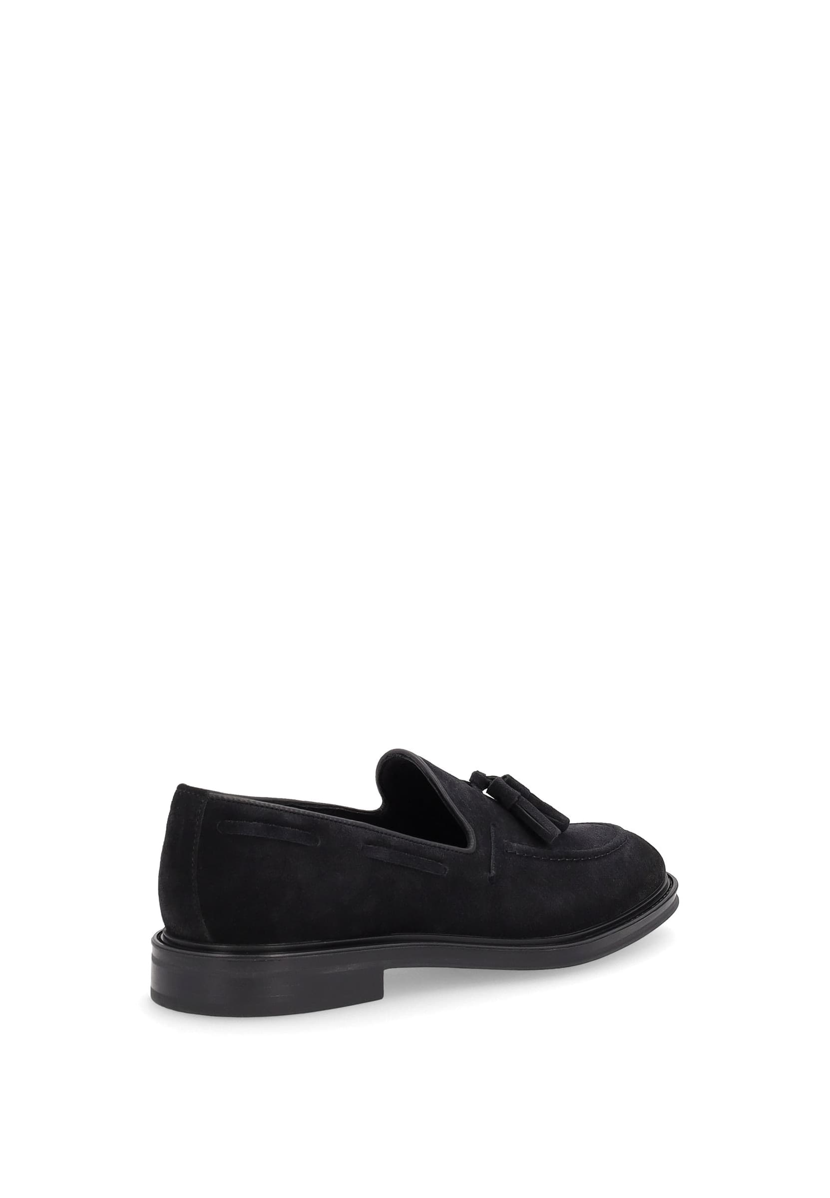 Frau mocassini uomo in camoscio off-black BLU A71C2 - 3