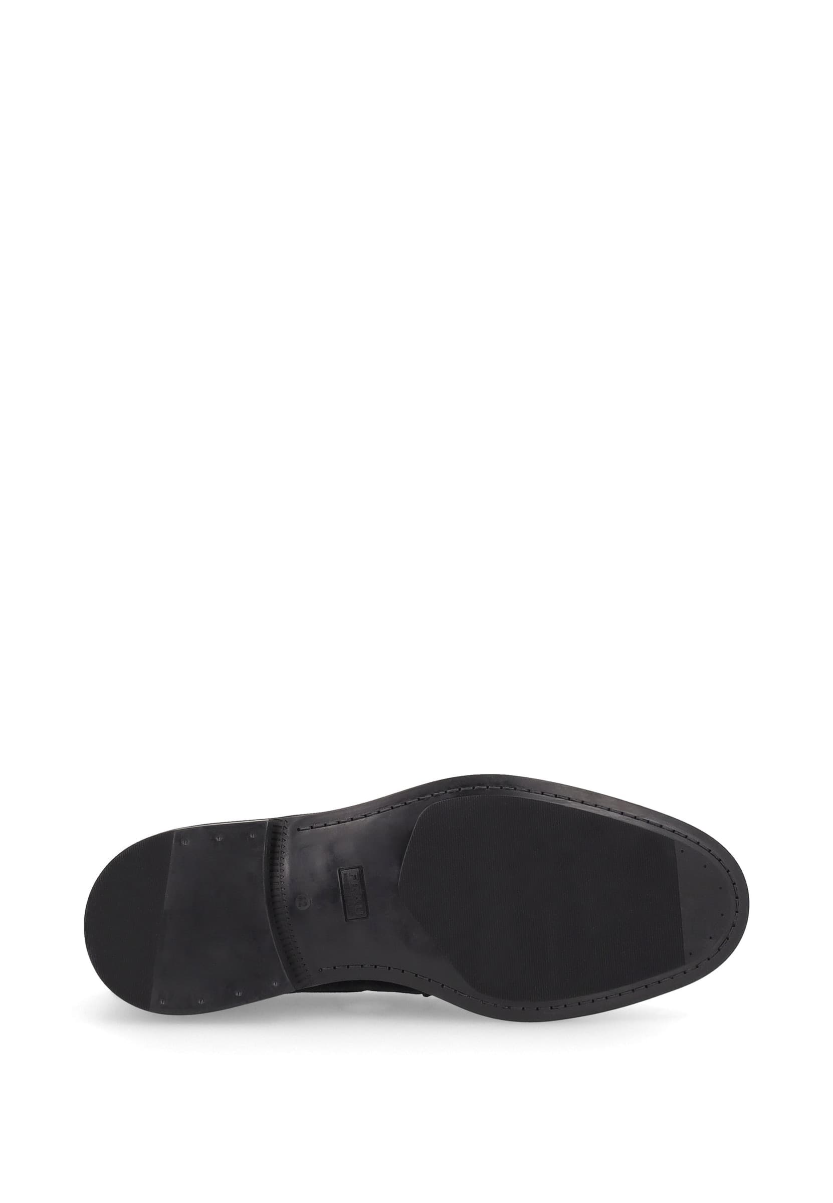 Frau mocassini uomo in camoscio off-black BLU A71C2 - 5