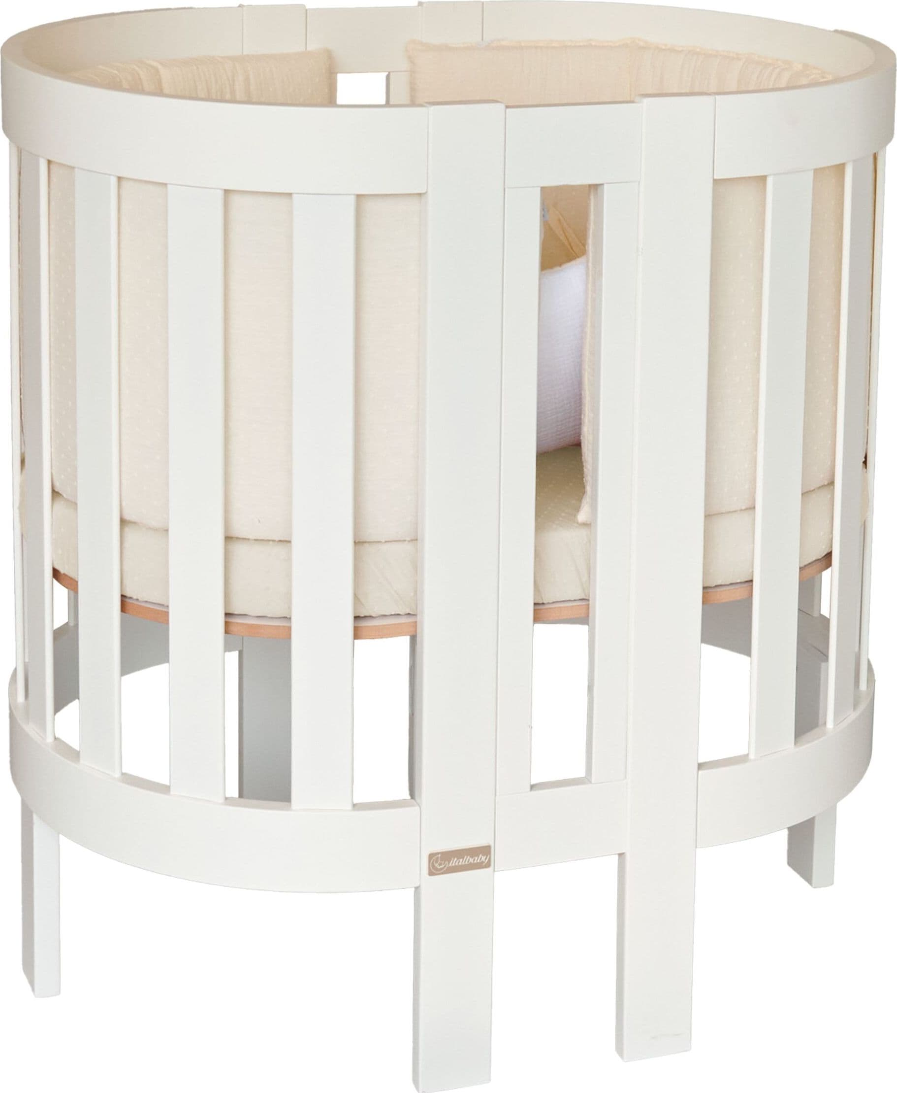 Italbaby - Lettino Ovale Trasformabile Evoc con Coordinato - 5