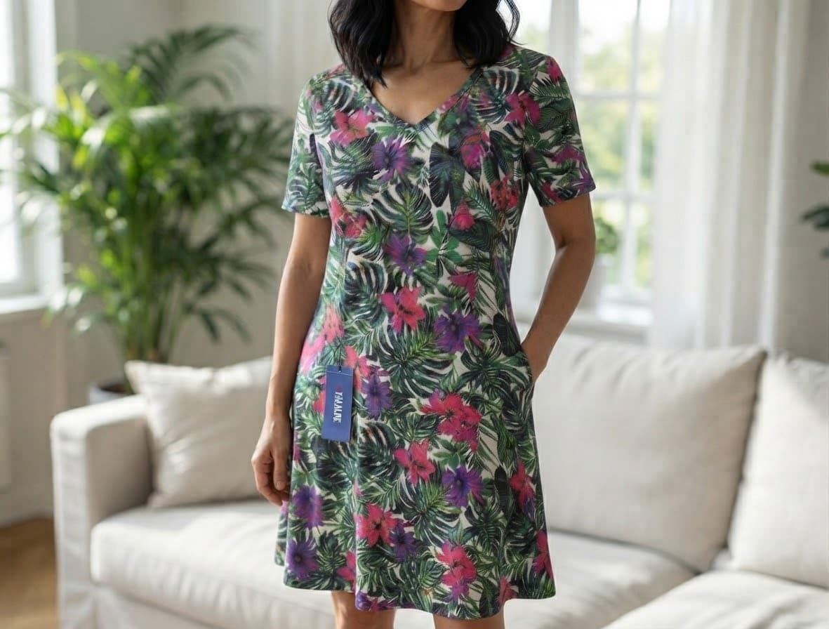 Camicia da Notte Donna Papalina Beach Time in Cotone - 7