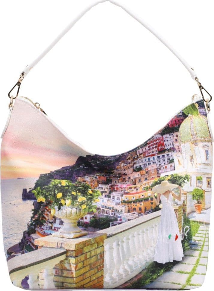 Borsa Hobo YNot Romantic Coast con doppia tracolla e zip - 3