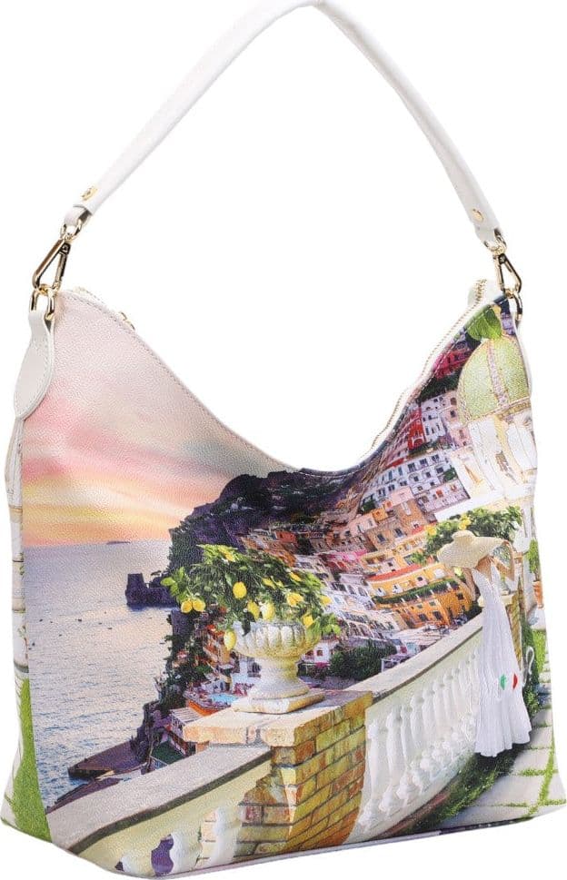 Borsa Hobo YNot Romantic Coast con doppia tracolla e zip - 2