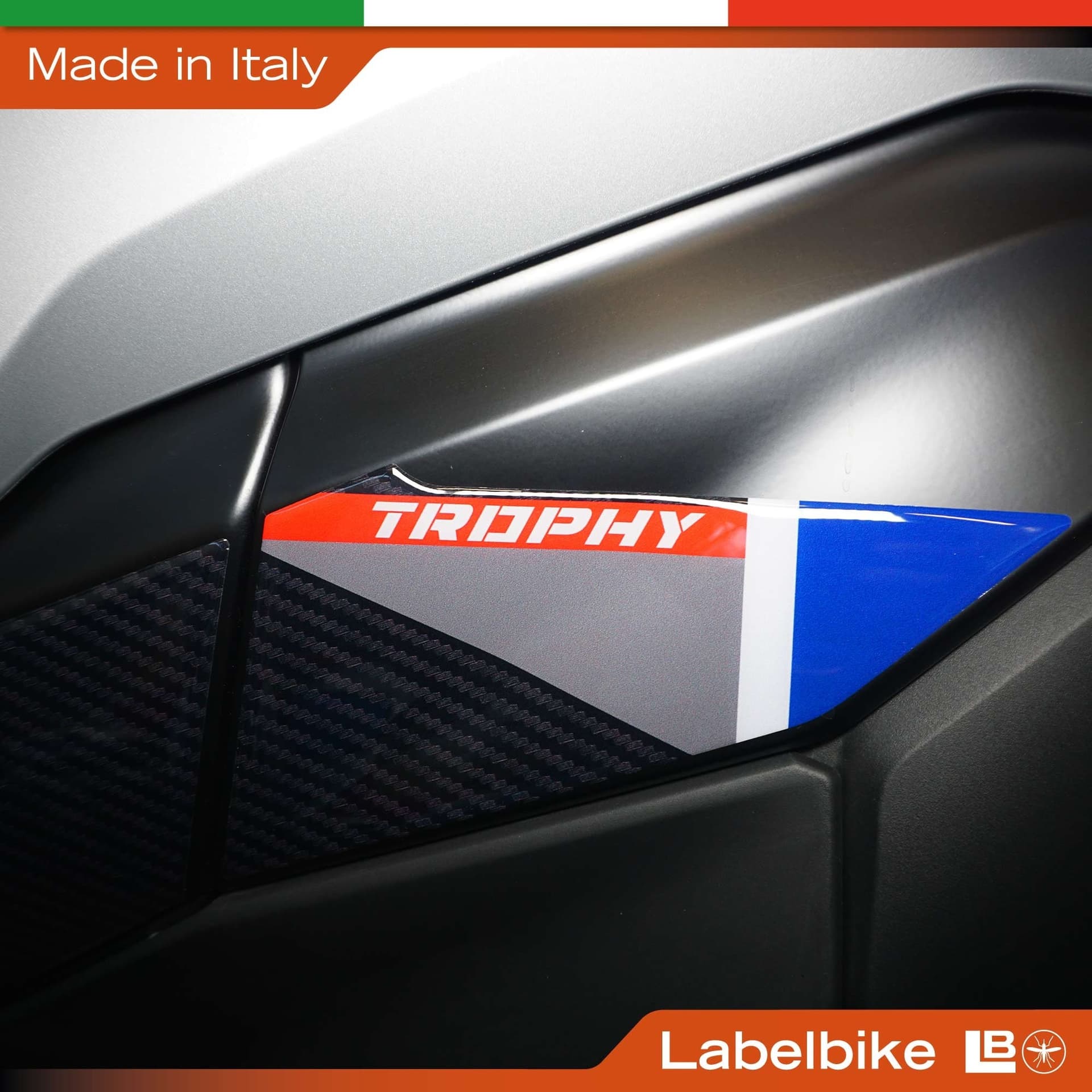 Adesivi 3D laterali Sotto serbatoio moto compatibile con BMW R1300 GS 2026 - 9