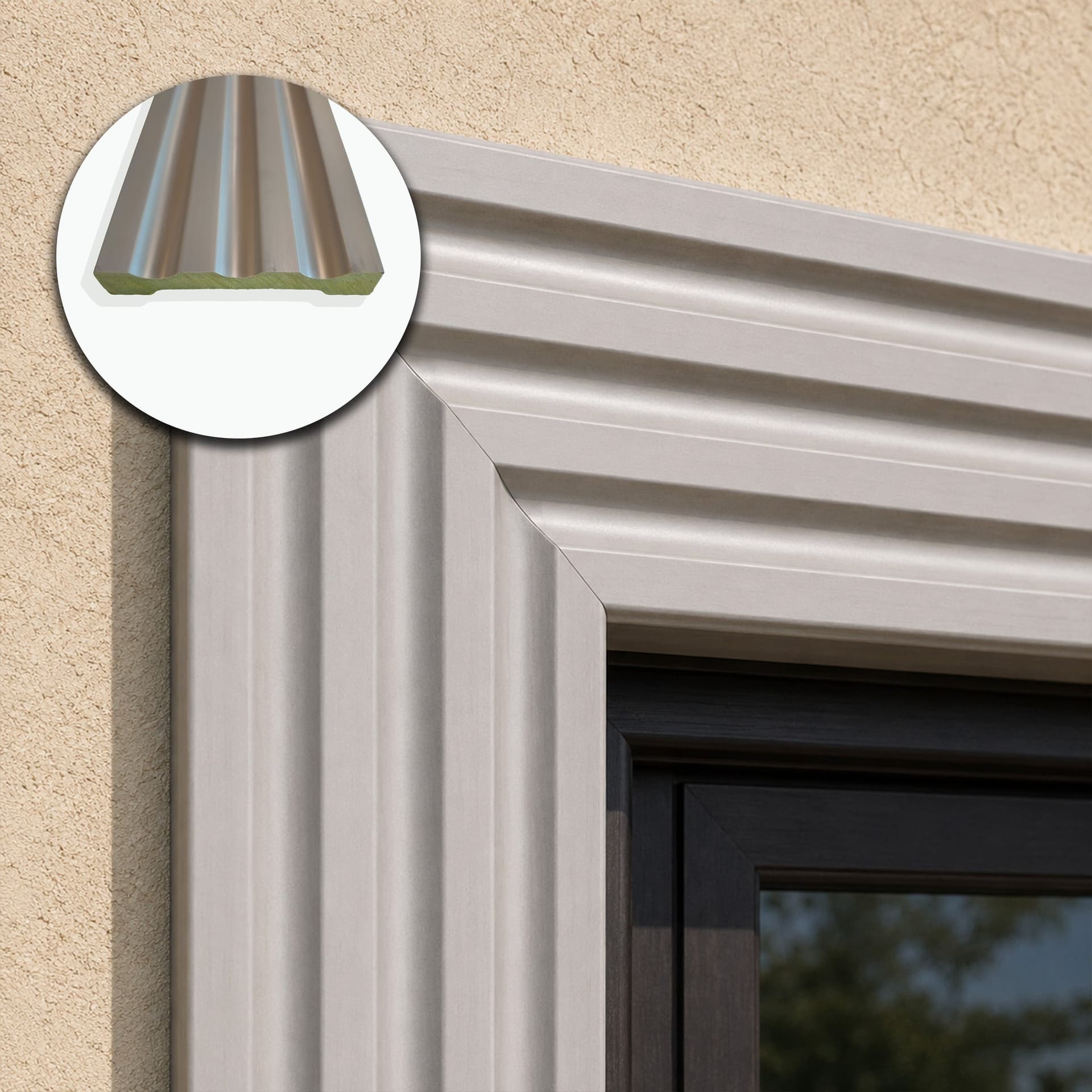 Cornice per Esterno in Polimero HPS 120x20x2500 mm – JH18 – Venduta al Metro Lineare - 2