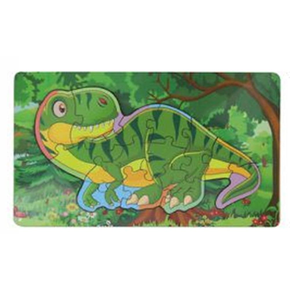 PUZZLE 3D A INCASTRO IN LEGNO ROMPICAPO TEMA DINOSAURO/DRAGO GIOCO BAMBINI 30X18CM 53559 - 4