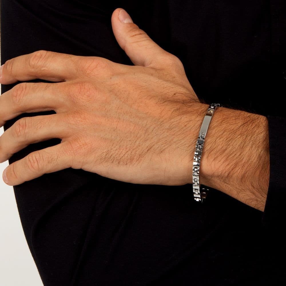 Bracciale Morellato Gold Uomo Acciaio e Oro 18K (SATM29) - 6