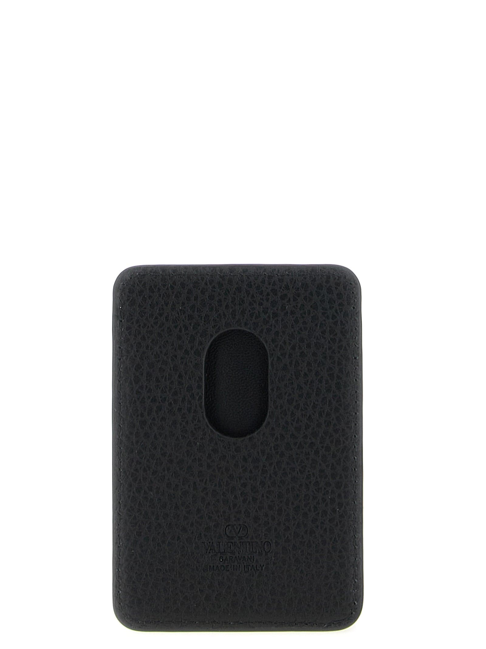 Valentino Garavani Black Calfskin Cardholder - 2