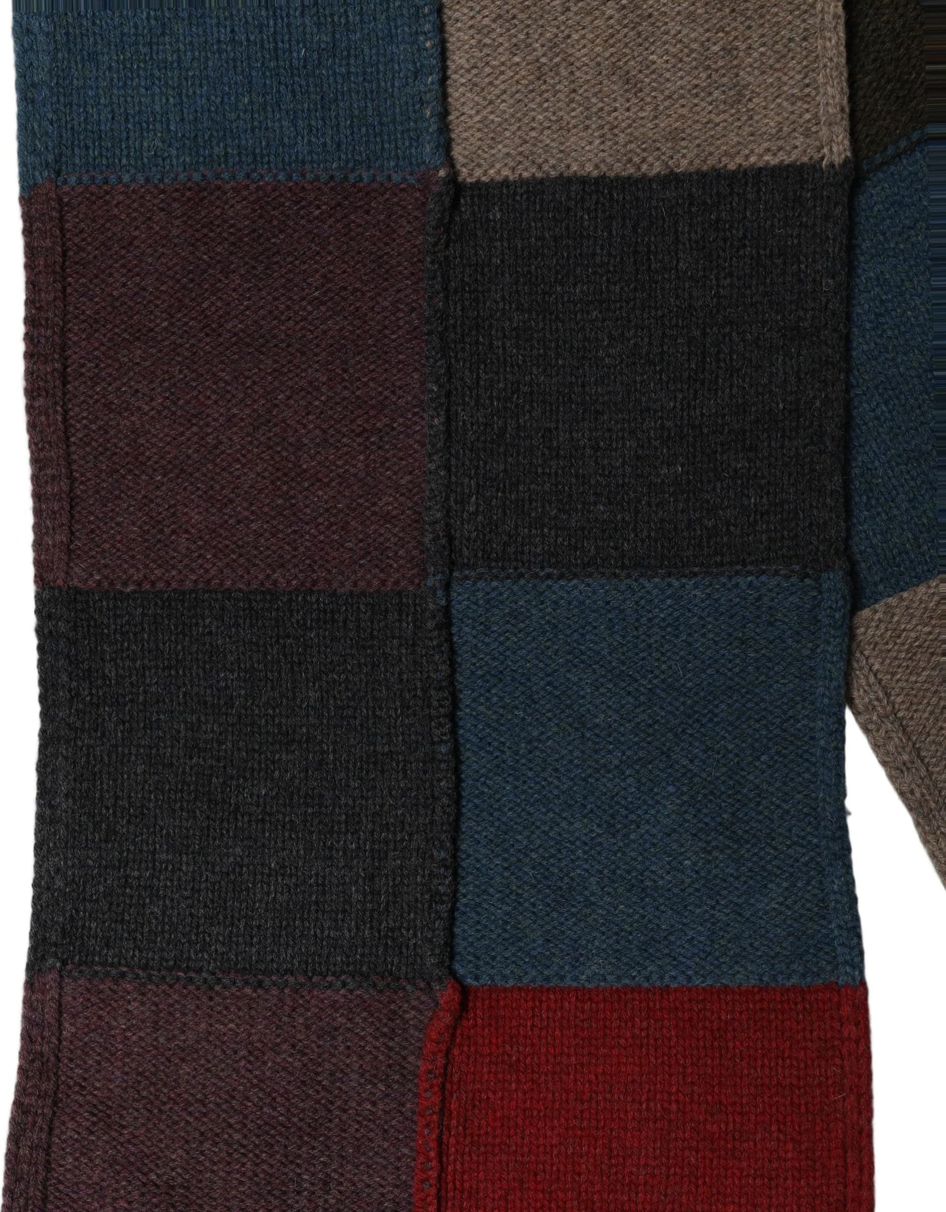 Dolce & Gabbana Multicolor Patchwork Knitted Foulard Scarf - 4