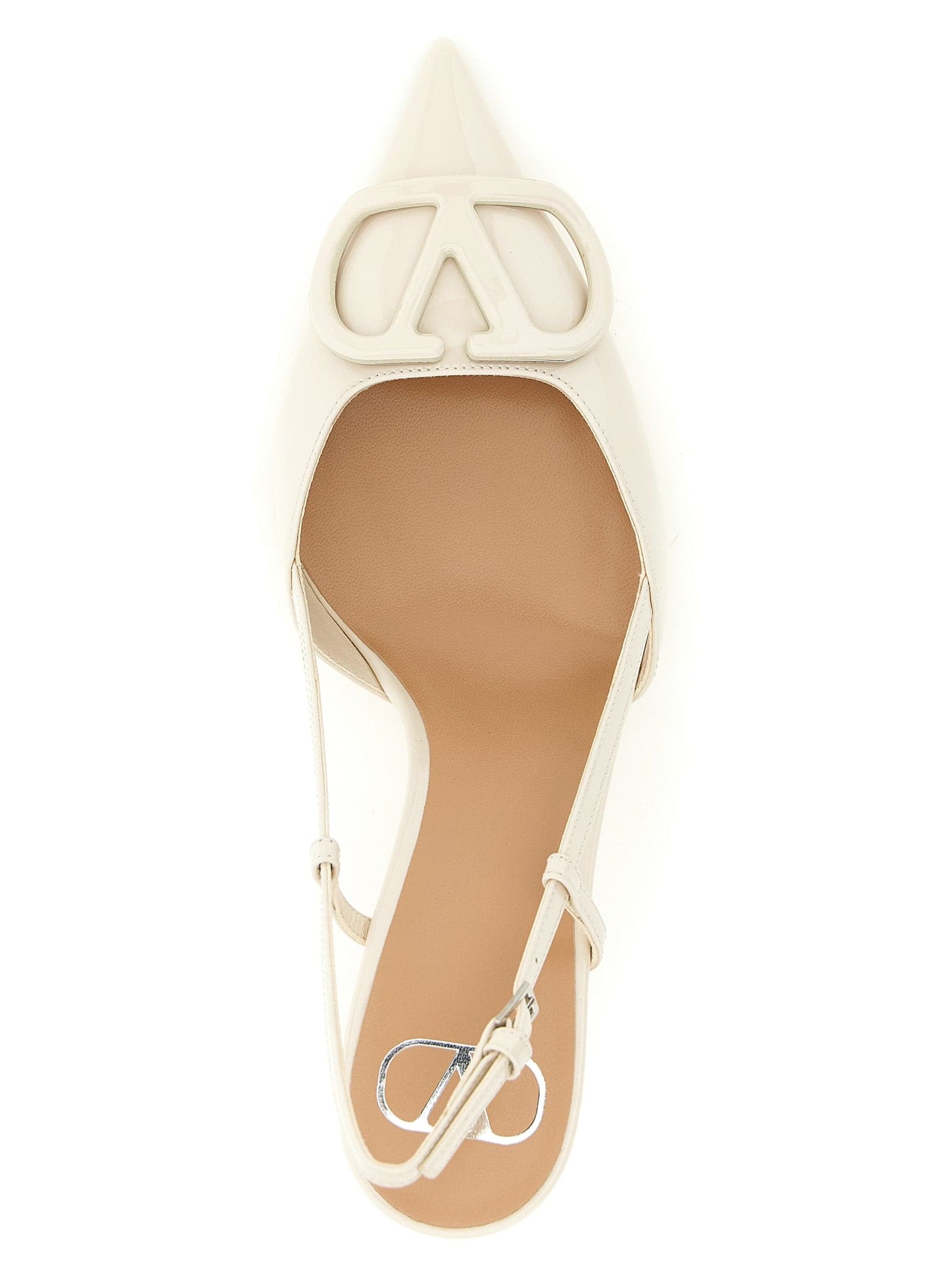 Valentino Garavani White Calfskin High Heel Pumps - 4