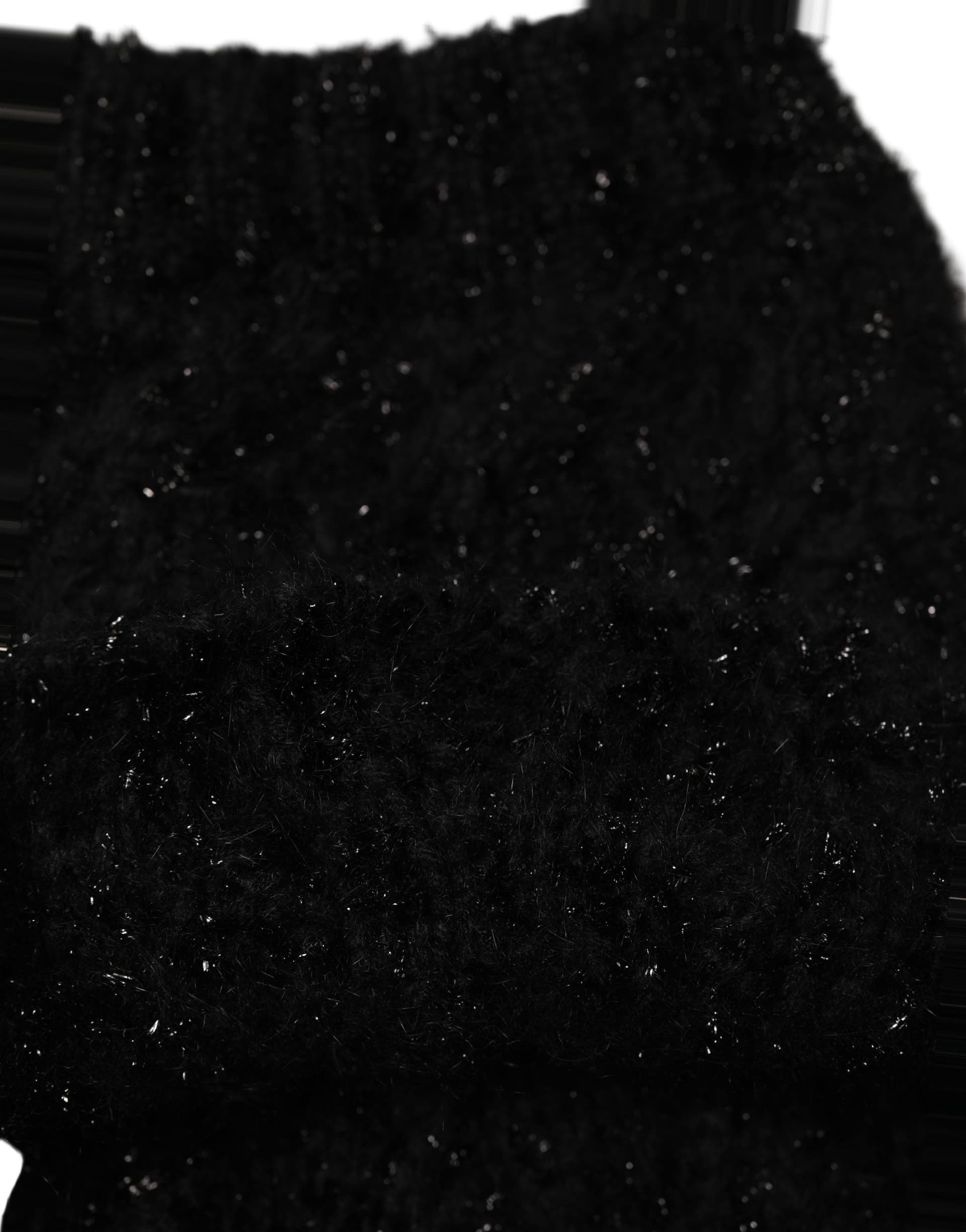 Dolce & Gabbana Men Black Cashmere Knitted Neck Warmer Scarf - 4