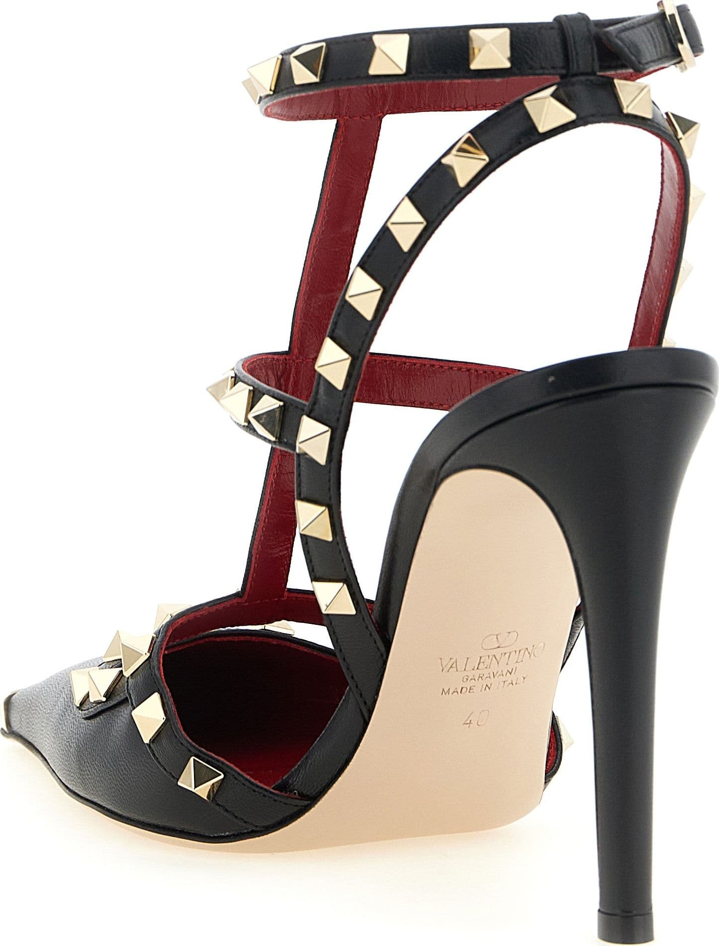 Valentino Garavani Black Calfskin High Heel Pumps - 3