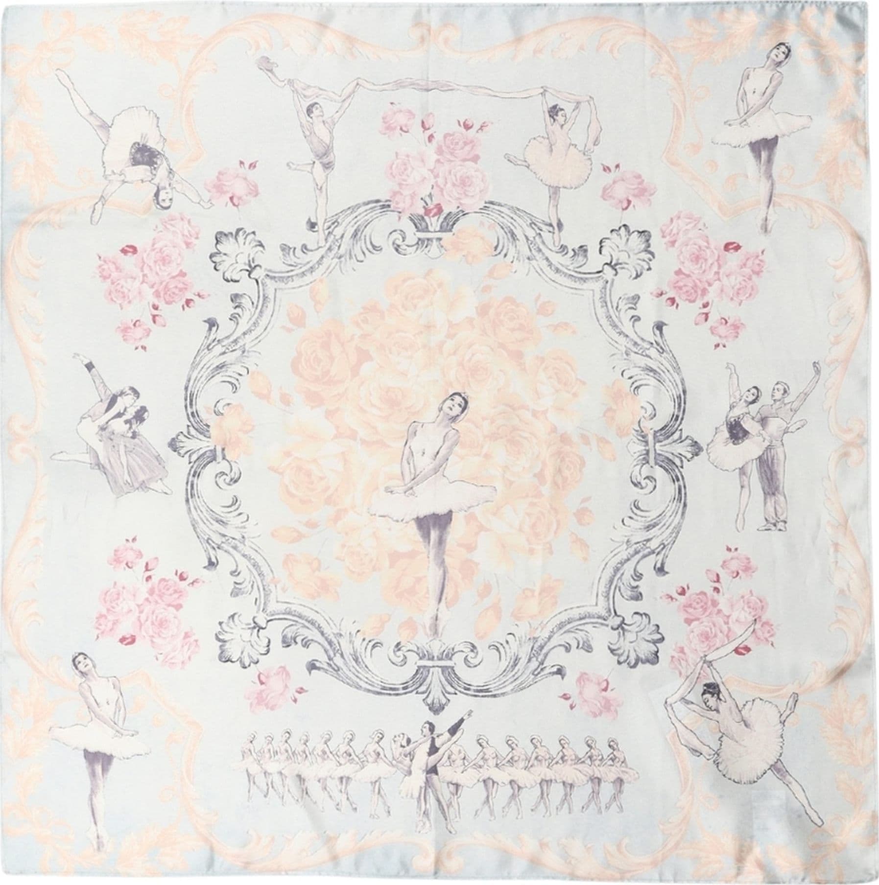 Dolce & Gabbana Men Multicolor Ballerina Floral Foulard Scarf - 2