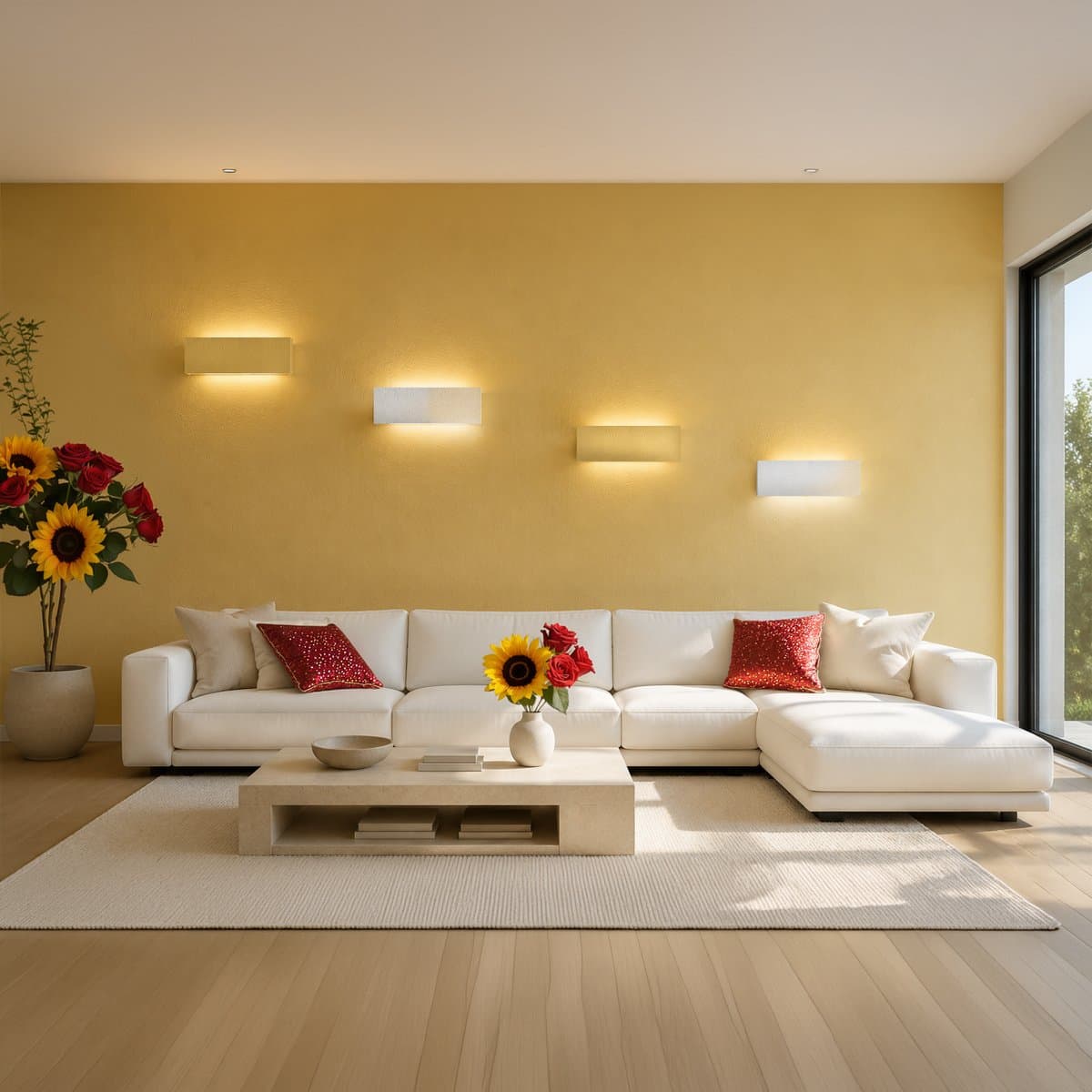 Applique moderno Promoluce DISPLAY A25 WL LED CCT 1360LM metallo effetto muro verniciabile - 2