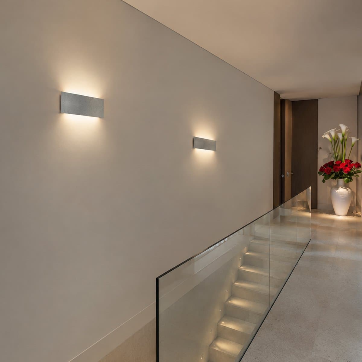 Applique moderno Promoluce DISPLAY A25 SG LED CCT 1360LM metallo grigio perla - 2