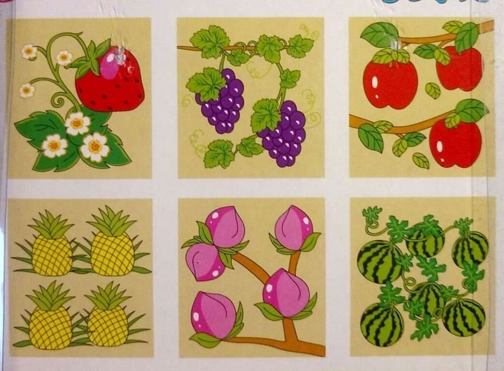 PUZZLE ROMPICAPO CUBI IN LEGNO PER BAMBINI DESIGN FRUTTA GIOCATTOLI EDUCATIVI 31589 - 4