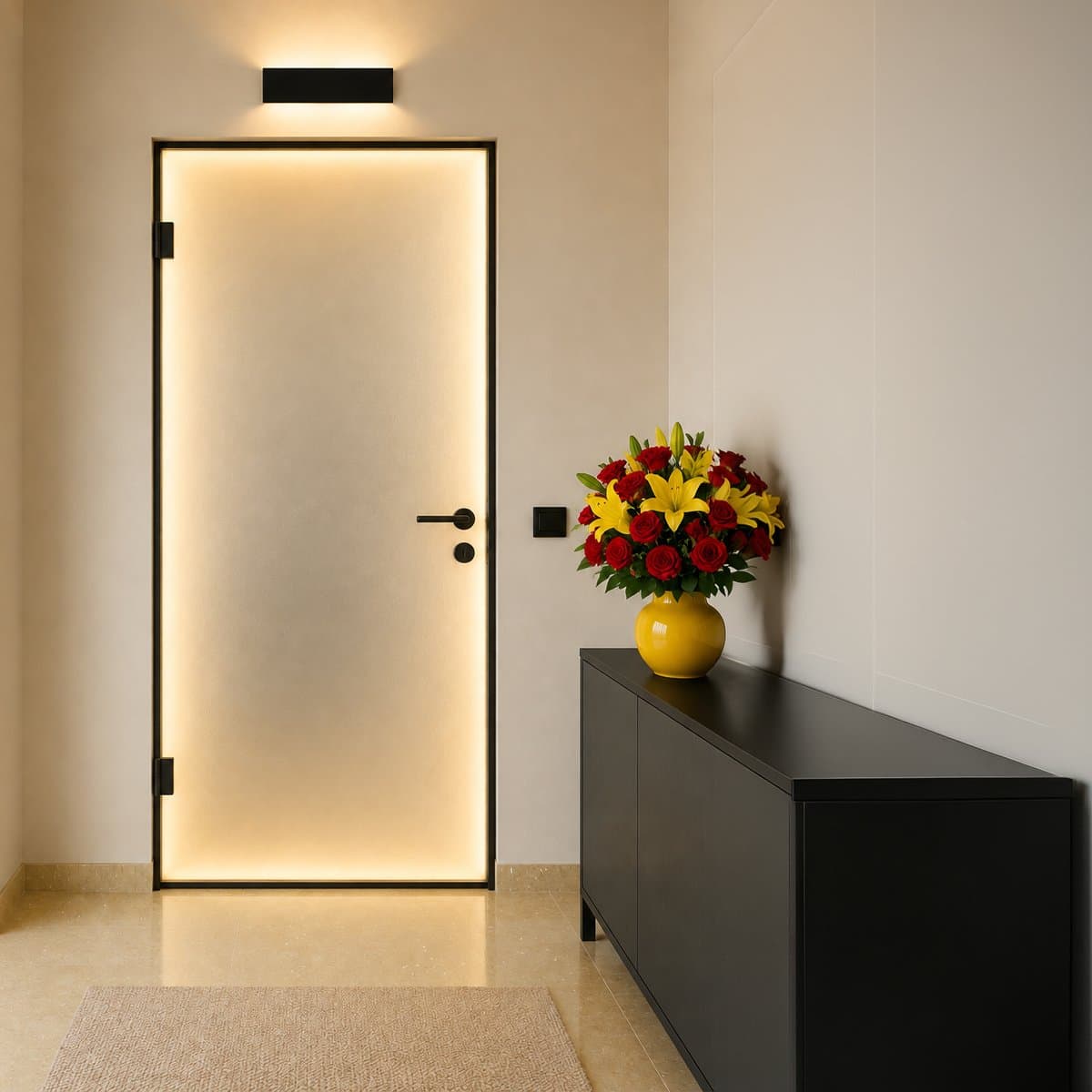 Applique moderno Promoluce DISPLAY A25 NE LED CCT 1360LM metallo nero - 2