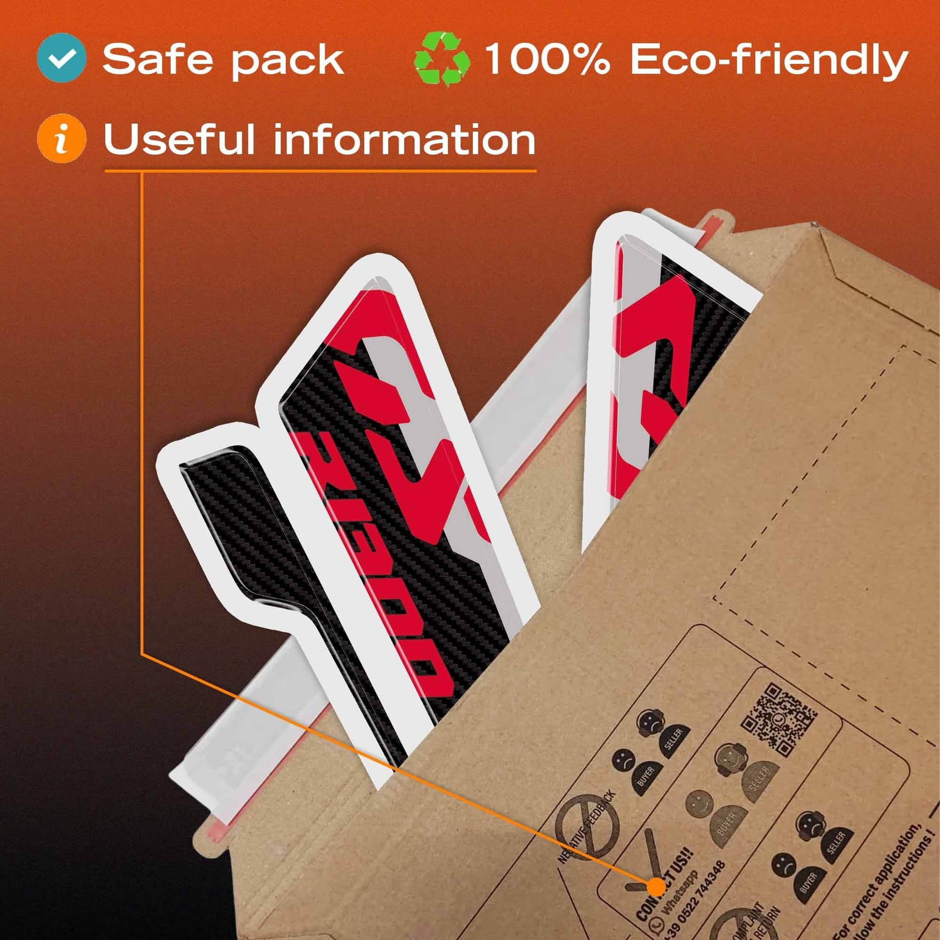 Adesivi 3D Protezione Parasteli moto compatibile con BMW R 1300 GS 2026 - 15