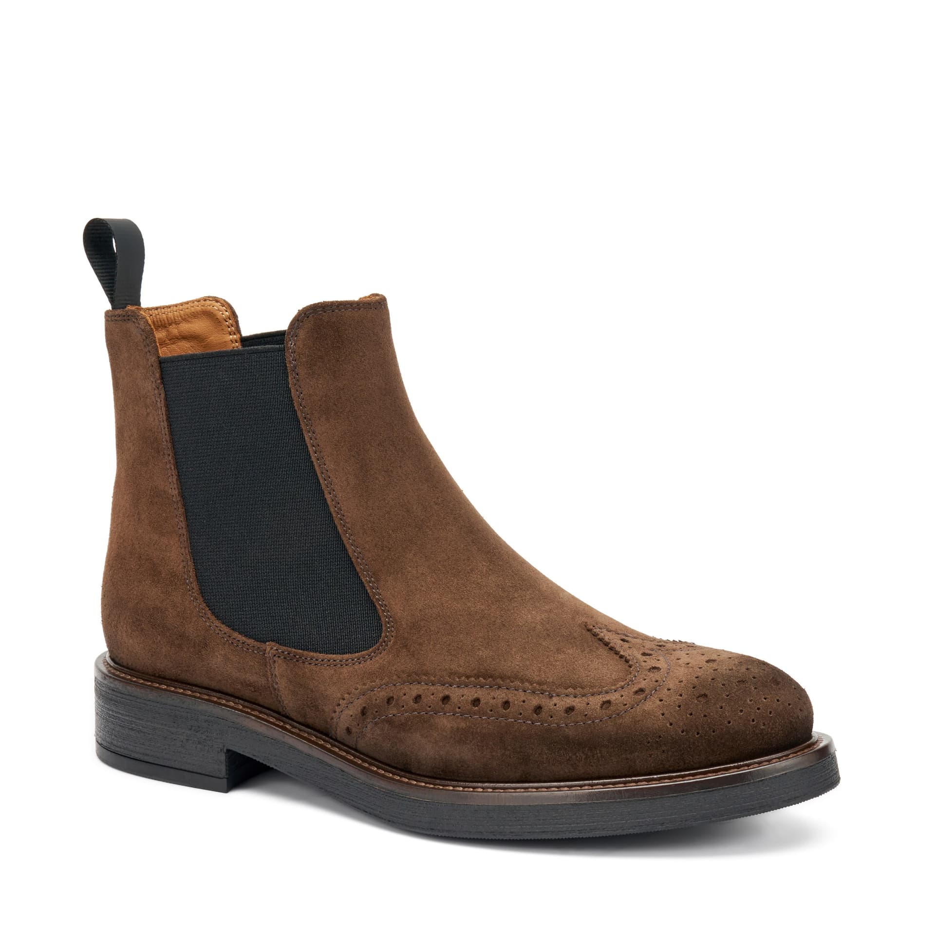 Frau stivaletti beatles in pelle scamosciata marrone A96C6 - 10