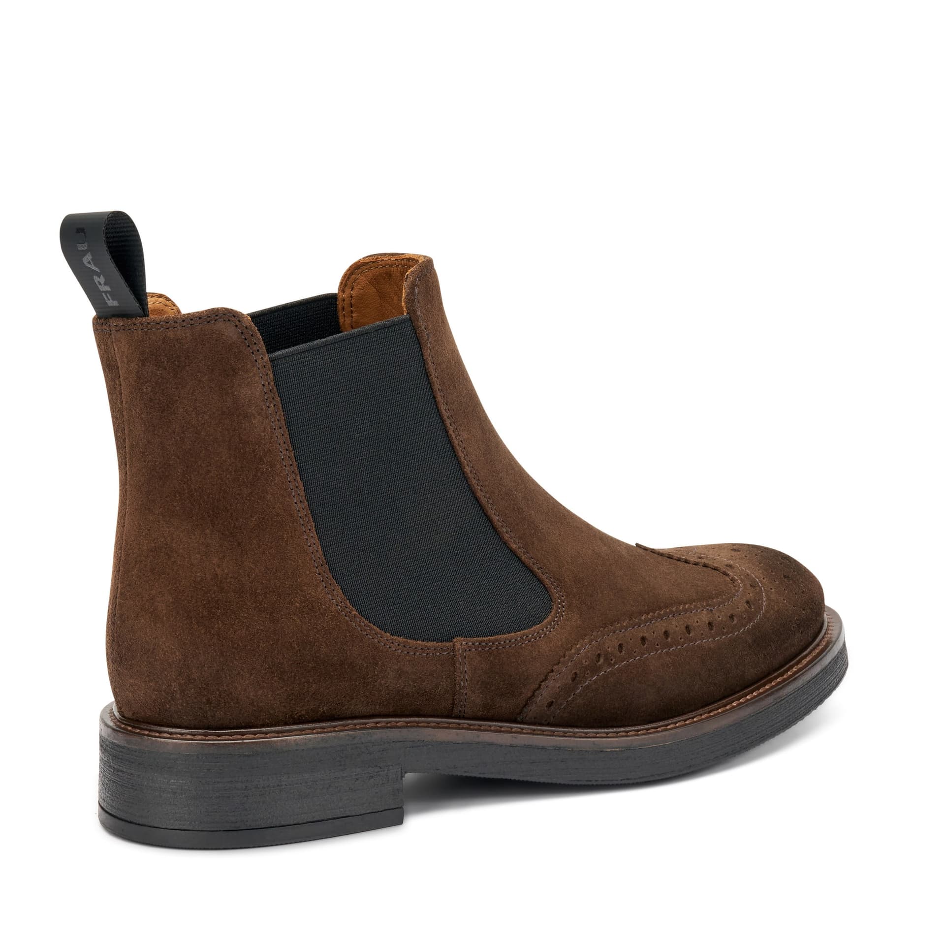Frau stivaletti beatles in pelle scamosciata marrone A96C6 - 7