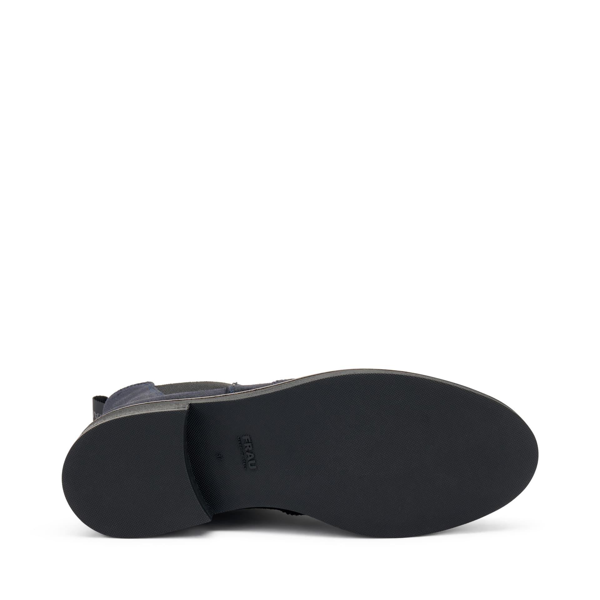 Frau stivaletti beatles in pelle scamosciata blu A96C6 - 5