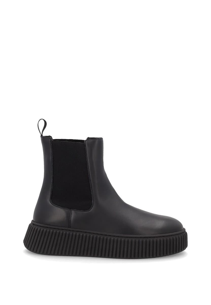 Frau beatles donna in pelle nero A40J5 - 11