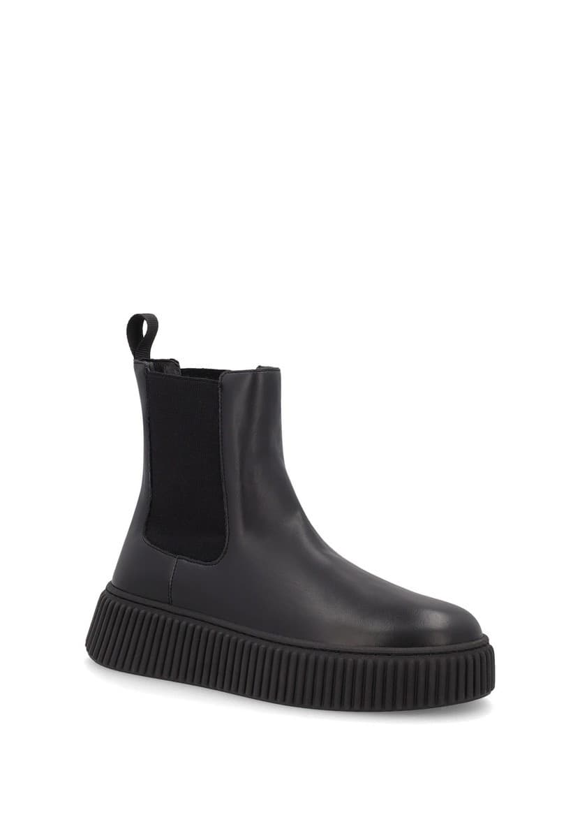 Frau beatles donna in pelle nero A40J5 - 7