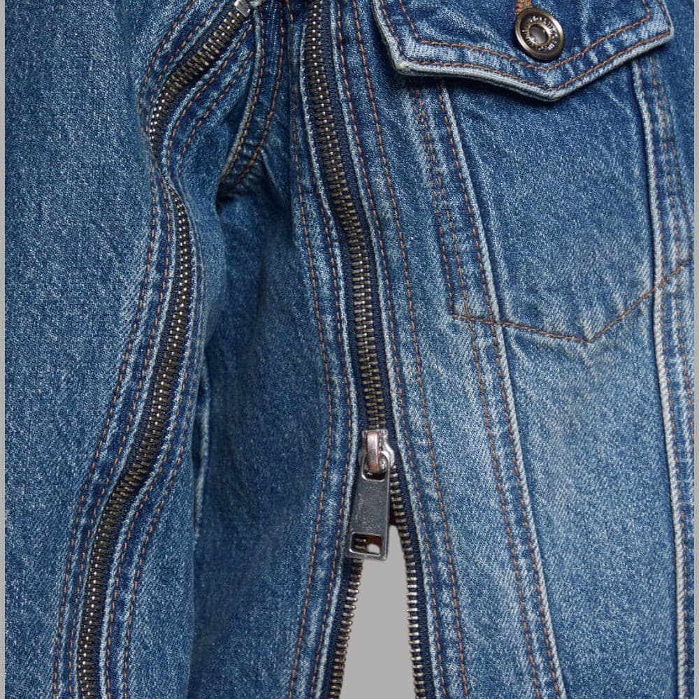 Giubbotto jeans Liu Jo x Elodie con zip metalliche e vestibilità regular fit - 5