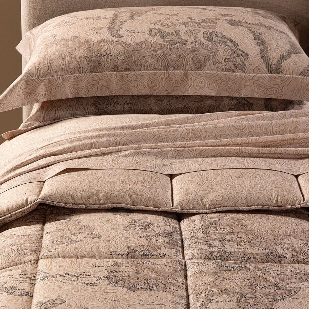 Trapunta Letto Matrimoniale Geo Country in Raso di cotone 260X265 - 4