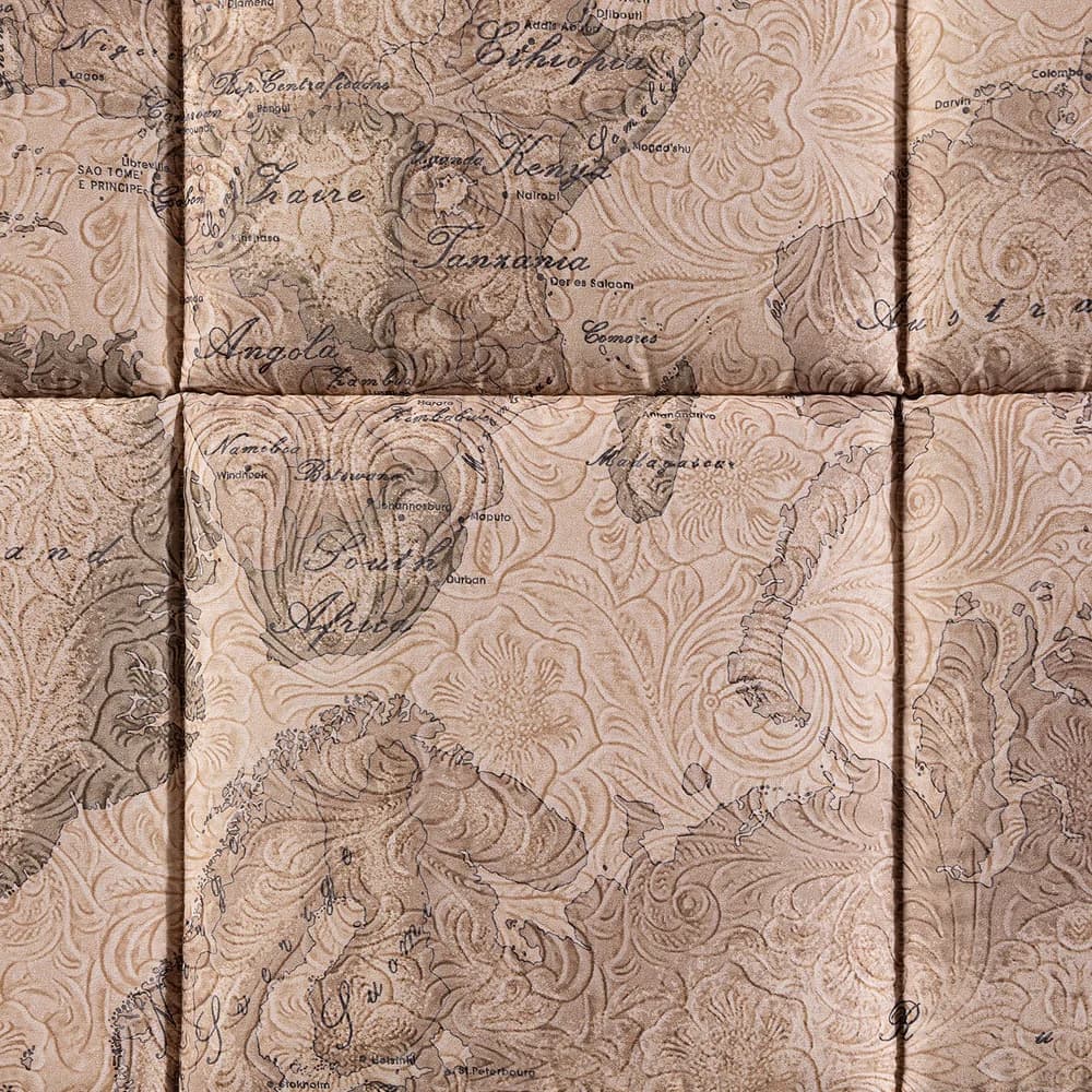 Trapunta Letto Matrimoniale Geo Country in Raso di cotone 260X265 - 5