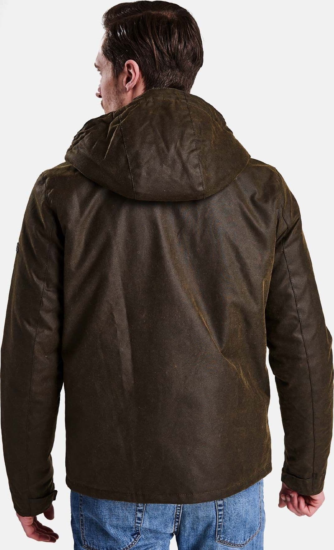 Barbour International capospalla uomo kevlar wax jacket wax cot outw MWX1372-OL51 - 3