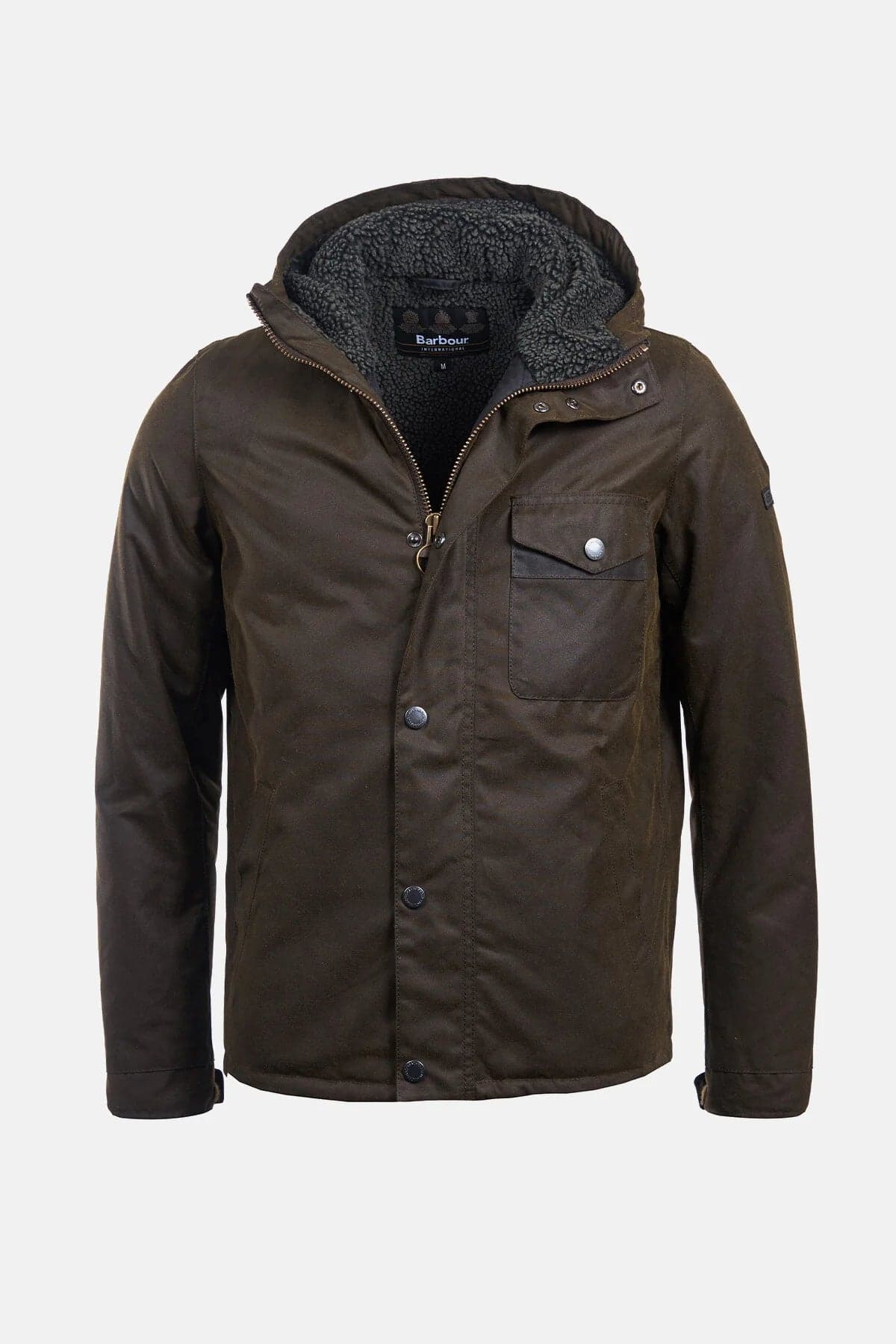 Barbour International capospalla uomo kevlar wax jacket wax cot outw MWX1372-OL51 - 7