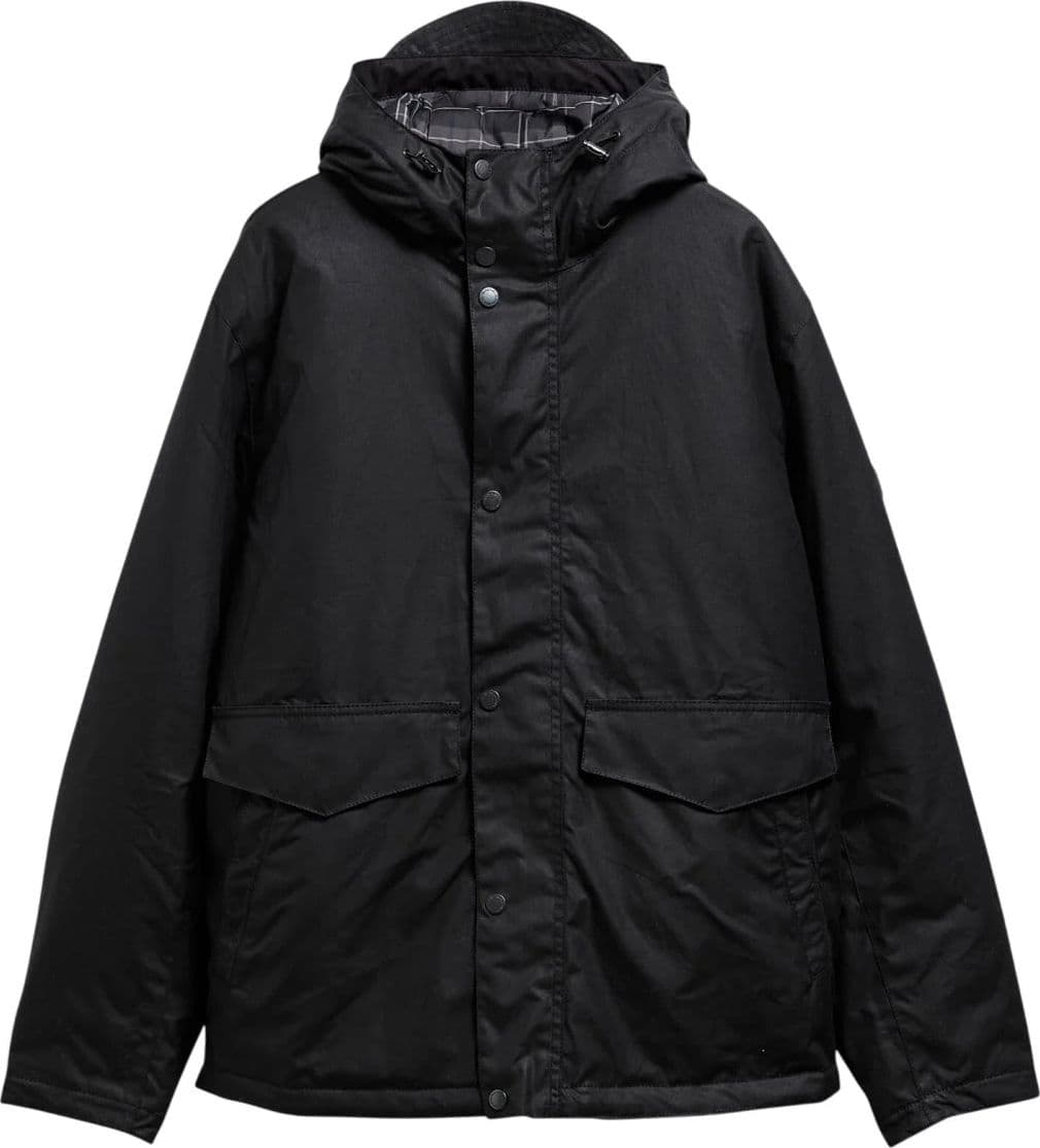 Barbour International capospalla uomo everrett wax jacket wat cot outw MWX2605-BK71 - 6