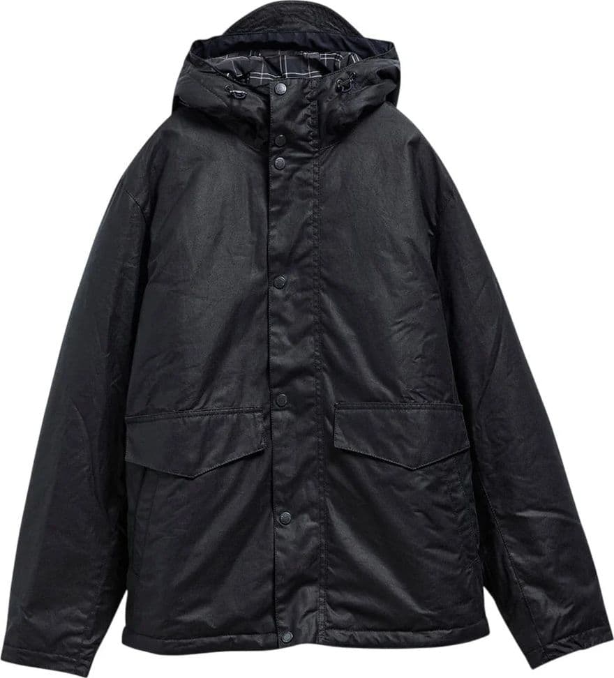 Barbour International capospalla uomo everrett wax jacket wat cot outw MWX2605-BK71 - 8