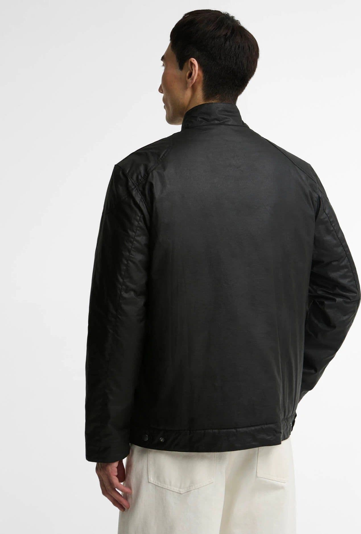 Barbour International capospalla uomo winter merton wax jacket wax cot outw MWX2601-BK11 - 2