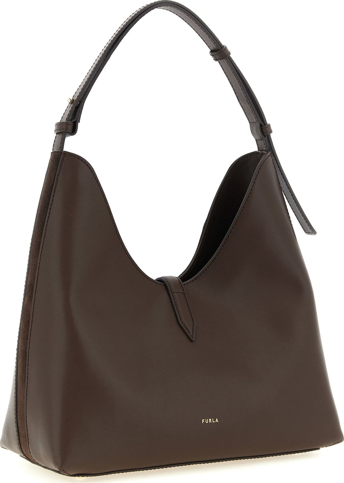 Furla Brown Calfskin Shoulder Bag - 2