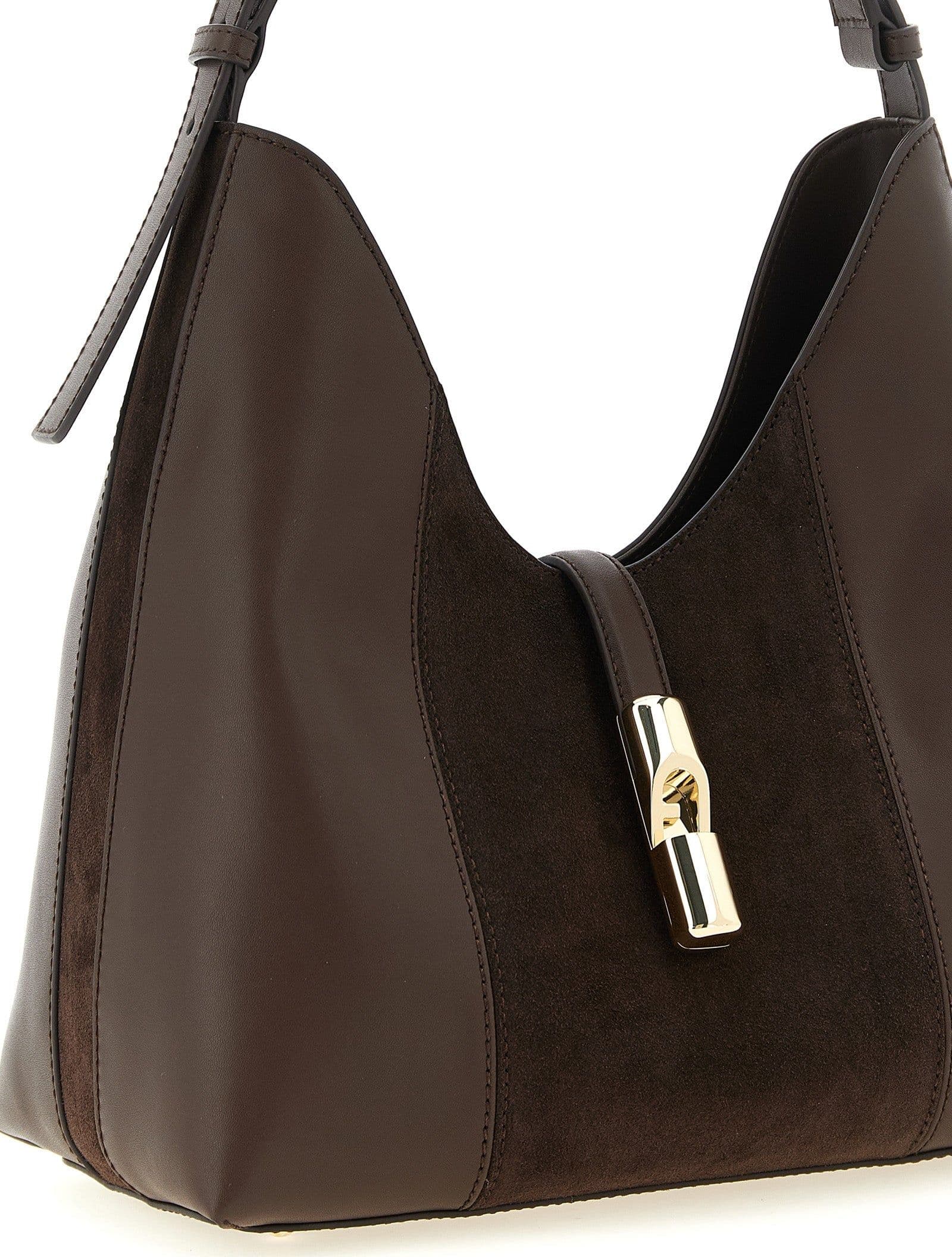 Furla Brown Calfskin Shoulder Bag - 3