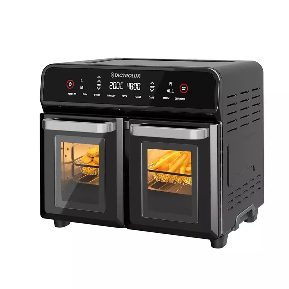 FRIGGITRICE AD ARIA FORNO MULTIFUNZIONE 23LT 2400W DOPPIO SCOMPARTO SEPARATORE REMOVIBILE - 3