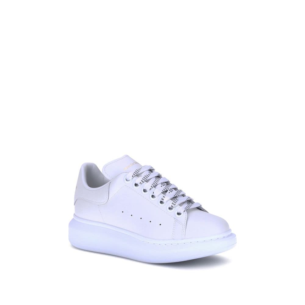 Alexander McQueen White Calf Leather Bos Taurus Platform Sneakers - 2