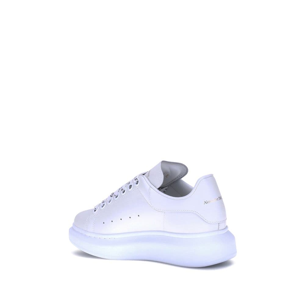 Alexander McQueen White Calf Leather Bos Taurus Platform Sneakers - 3