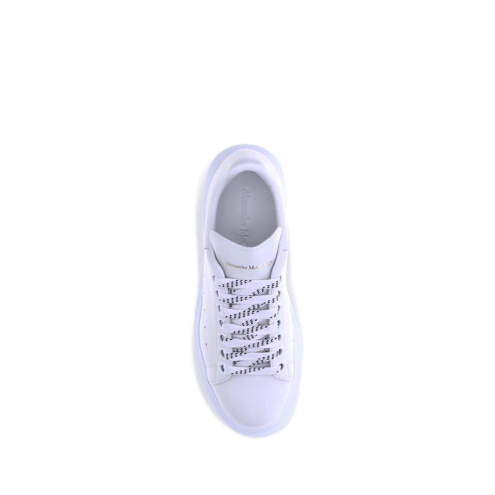 Alexander McQueen White Calf Leather Bos Taurus Platform Sneakers - 4