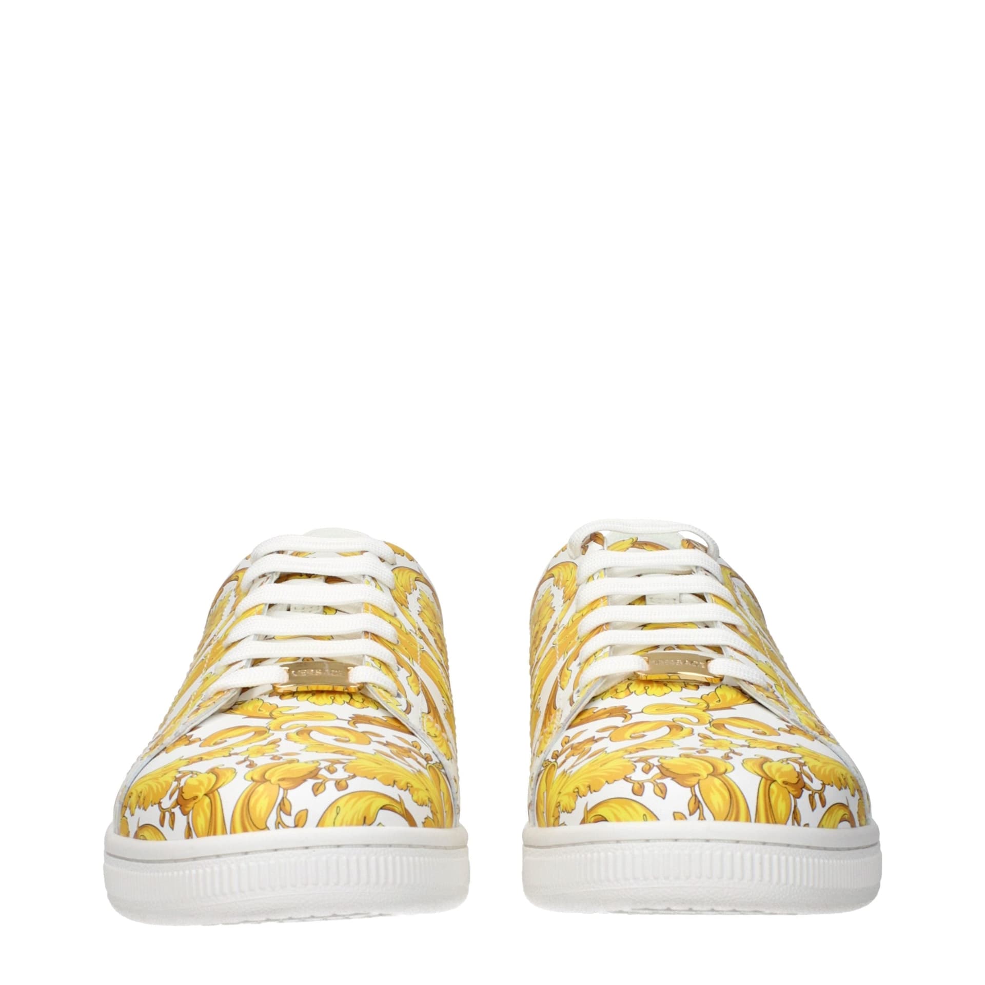 Versace White Leather Sneakers - 3