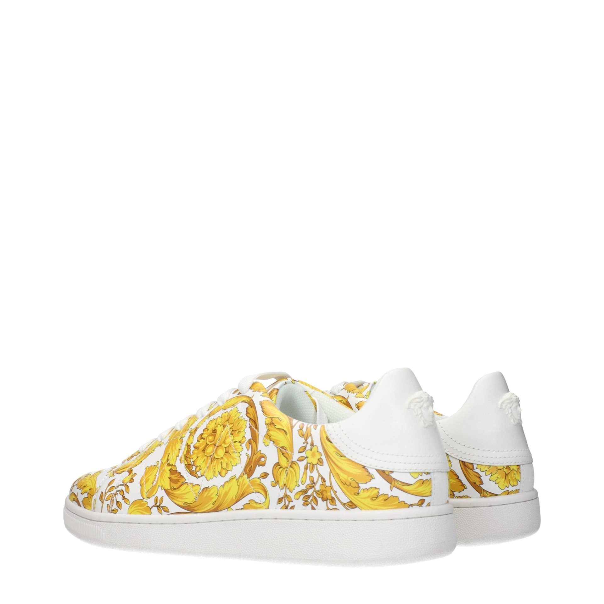 Versace White Leather Sneakers - 4