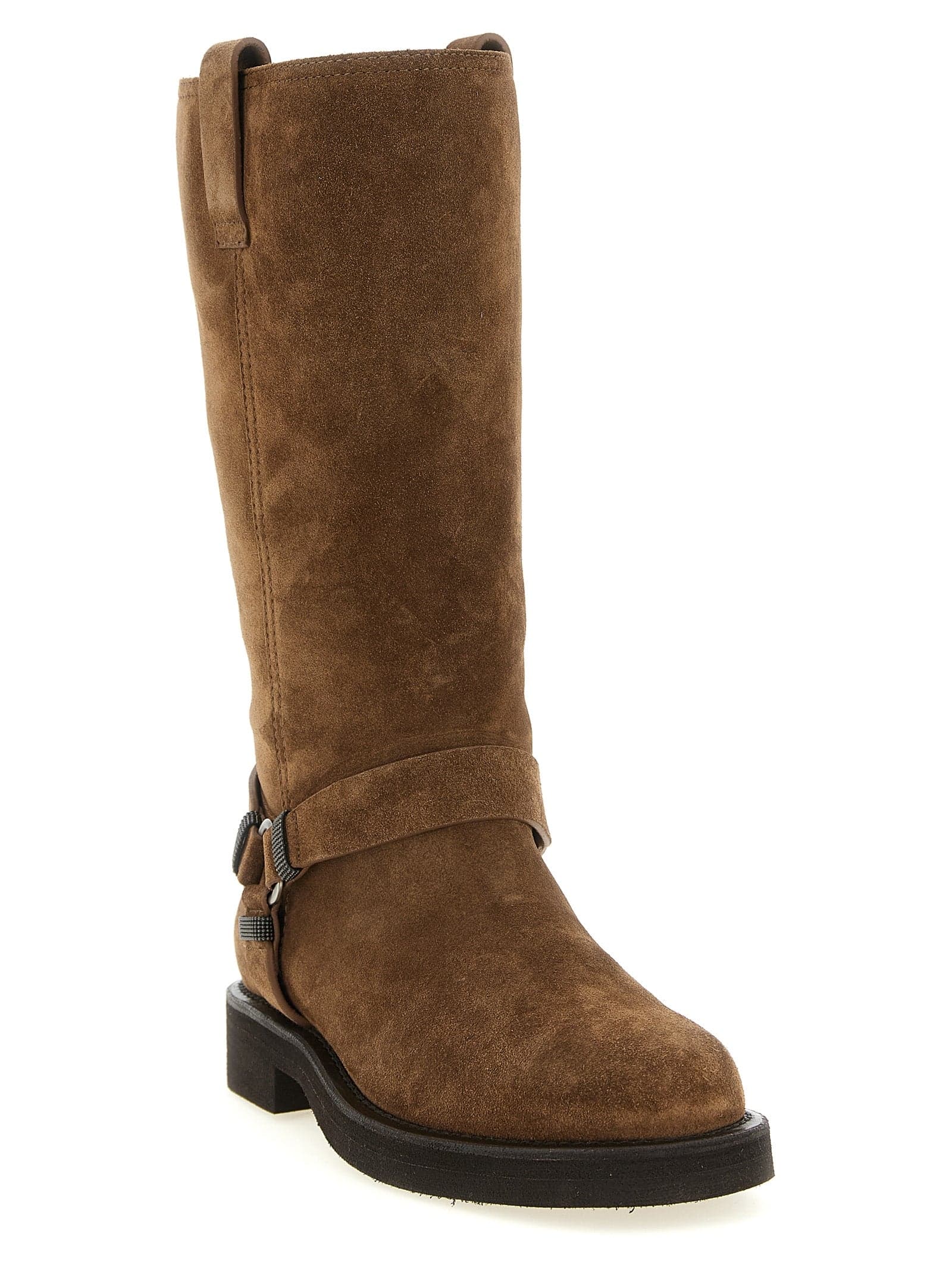 Brunello Cucinelli Brown Calfskin Over The Knee - 2