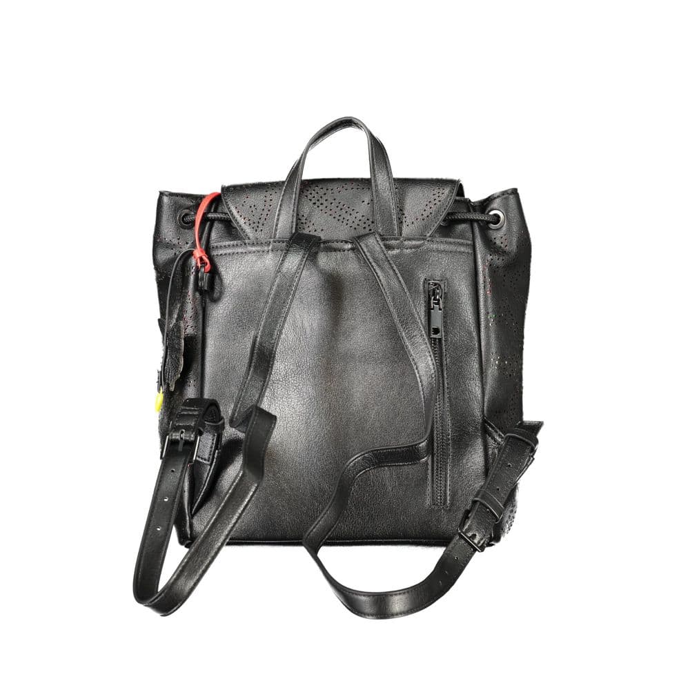 Desigual Black Polyurethane Women's Mini Backpack - 2