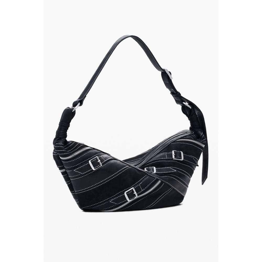 Desigual Nero Poliuretano Women Shoulder Bag - 2