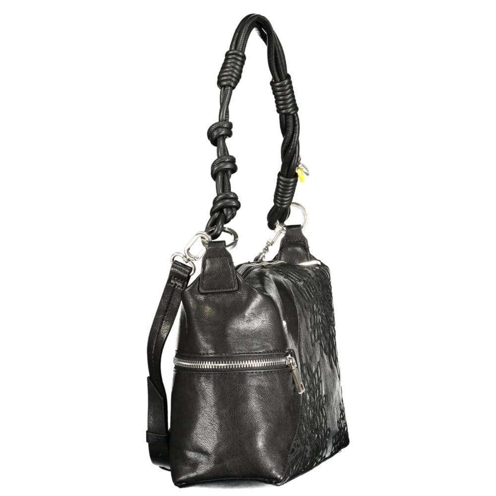 Desigual Black Polyurethane Women's Handbag - 3