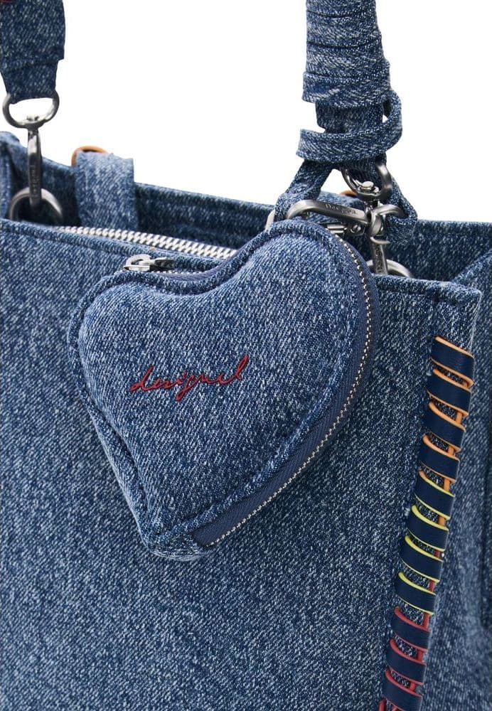 Desigual Blue Cotton Backpack - 4